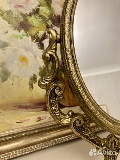 Зеркало настольное винтажное