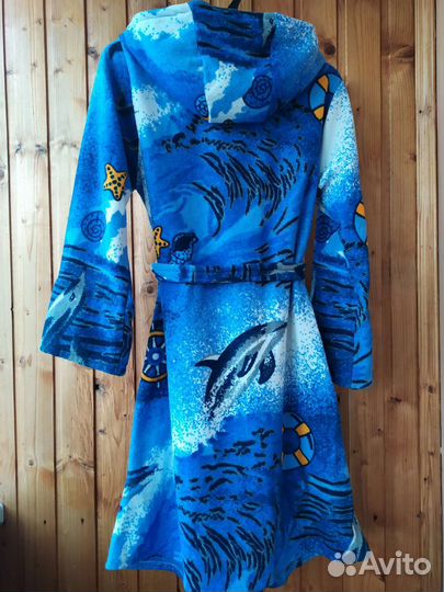 Халат махровый женский с капюшоном(р.46-48)