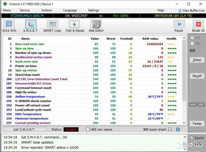 Жесткий диск 2.5 2tb