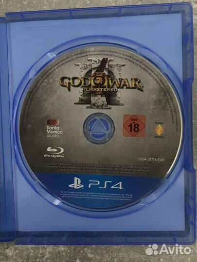 Диск God of war remastered ps4/5