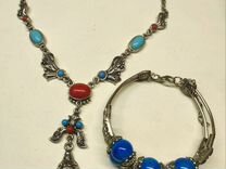 Колье ожерелье и браслет в этническом стиле