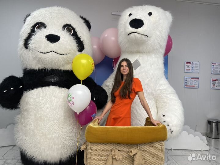 Аниматор Белый Медведь / Ростовая Кукла