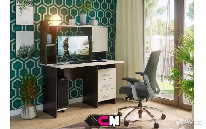 Стол компьютерный №5 новый венге