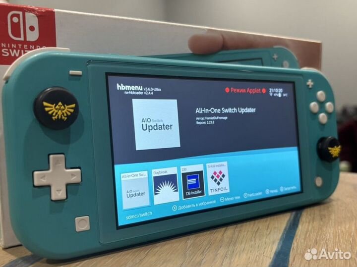 Nintendo Switch Lite прошитая +128гб