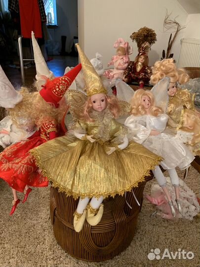 Фарфоровые музыкальные куклы феи