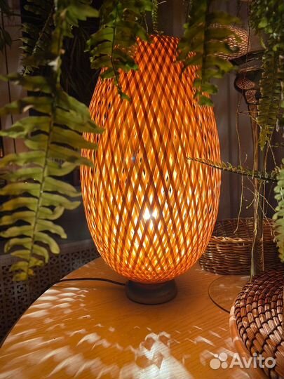 Плетеный ночник IKEA икеа boja бойа