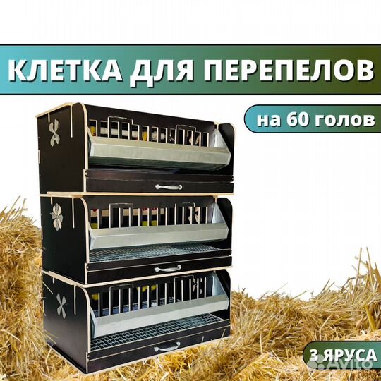 Клетка для перепелов на 60 голов