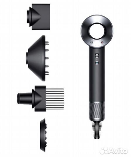 Фен Dyson Supersonic HD07, черный/серебристый