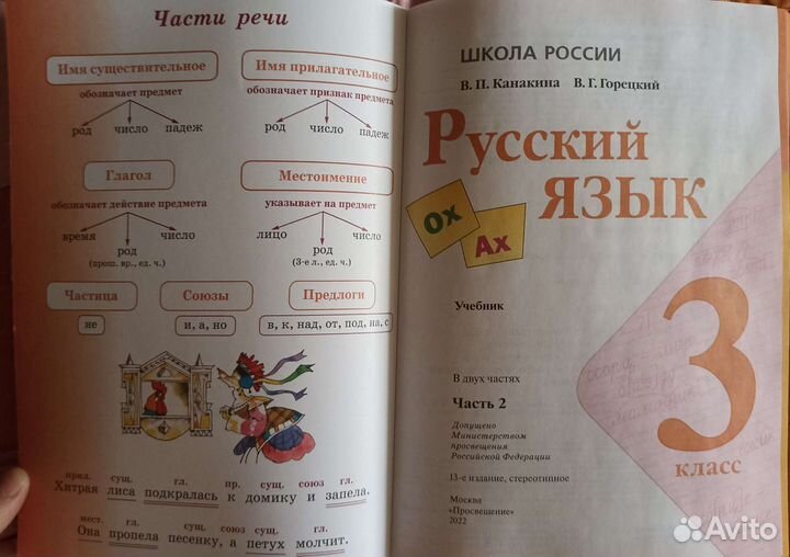 Учебник по русскому языку 3 кл. 2 ч. Канакина