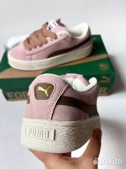 Кроссовки Puma suede xl розовые