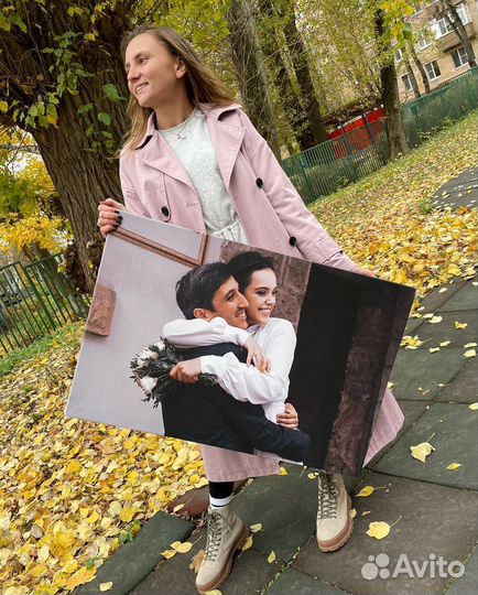 Портрет по фото на холсте, Печать на холсте