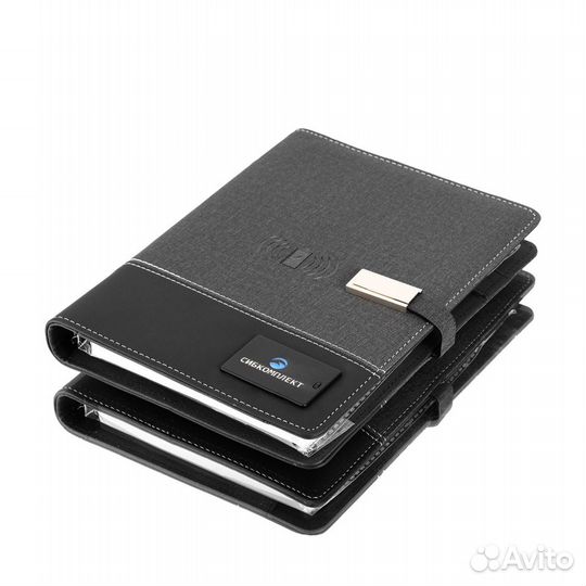 Смарт-ежедневник (беспроводная зарядка + флешка)