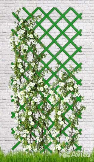 Шпалера для вьющихся растений; б/у; зеленая, 3*1 м