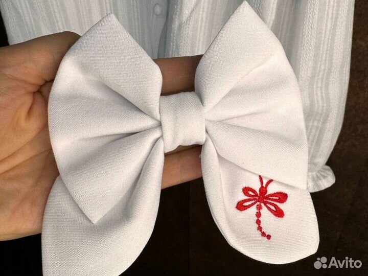 Банты для волос школьные. Вышивка под ваш запрос