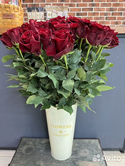 Роза красная Эквадор 70 см