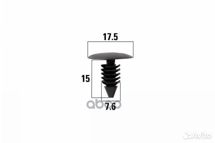 Клипсы автомобильные Opel Sintra KT106337 Kraft