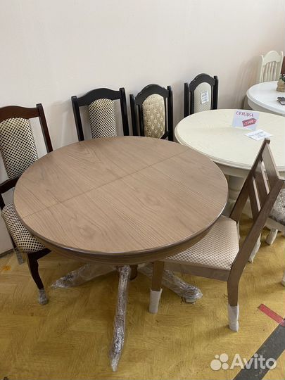 Стол массив «Круглый» раздвижной