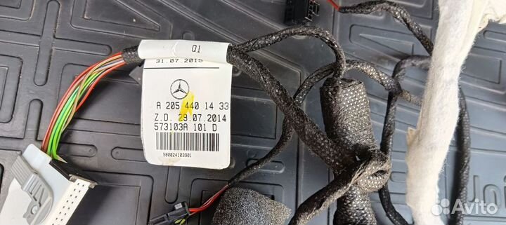 Проводка потолка Mercedes w205, до рестайлинг