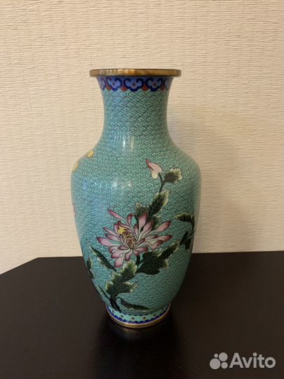 Ваза китай клуазоне