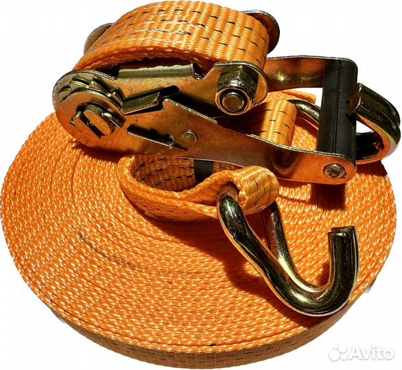 Стяжка груза 3тн 10м усиленный ремень стяжной