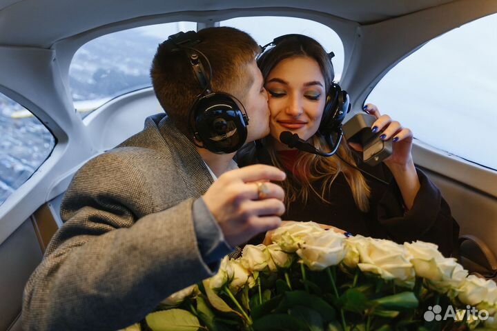 Годовщина свадьбы в самолете над Красноярском