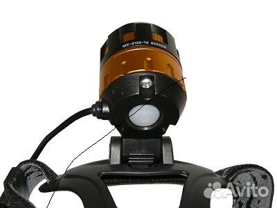 Налобный фонарь MX-2122-T6 с зумом