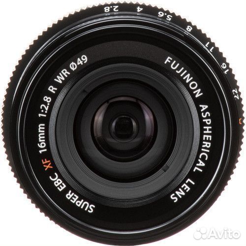 Объектив Fujifilm XF 16mm f/2.8 R WR X-Mount Black