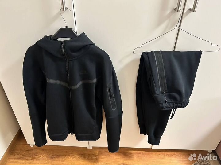 Костюм nike tech fleece black оригинал