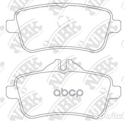 Колодки тормозные дисковые зад mercedes-benz