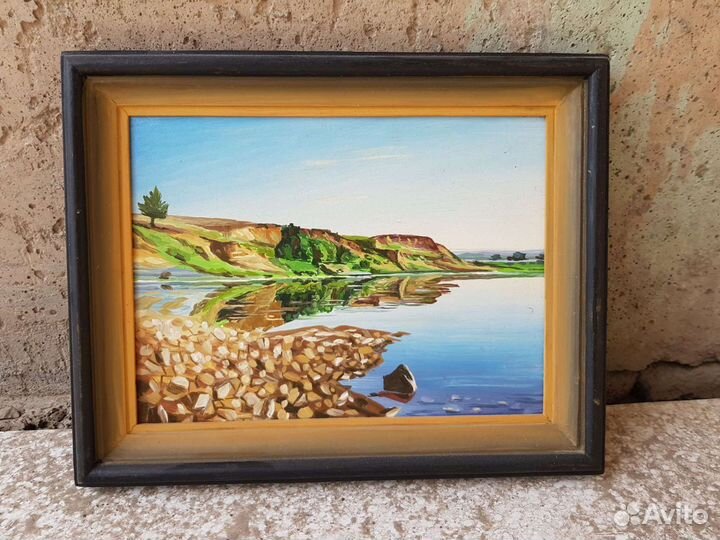 Картина пейзаж масло акварель