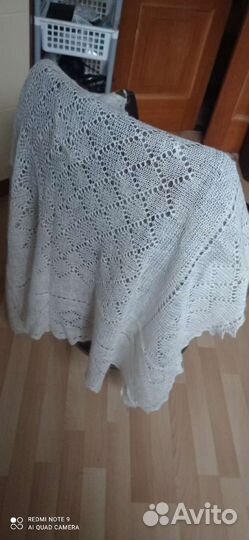 Шаль пуховая ручная работа