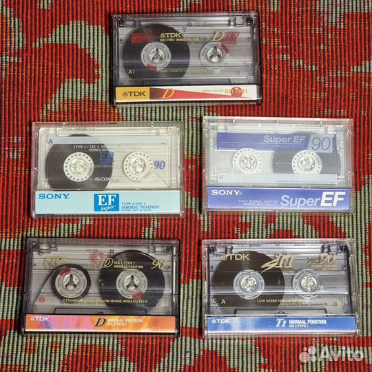 Аудиокассеты TDK FE/T1-90,D-90 и другие