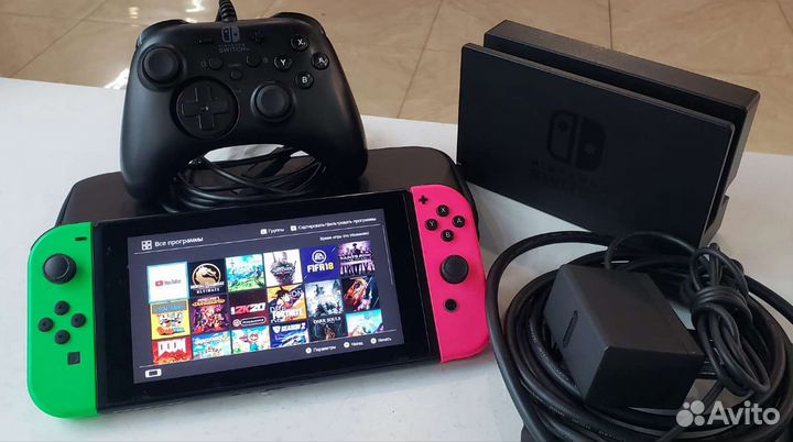 Nintendo Switch 64+32gb + 2000игр