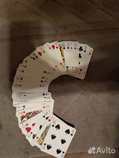 Карты игральные в кожаном чехле СССР