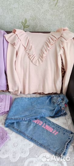 Большой пакет одежды для девочки 146 152