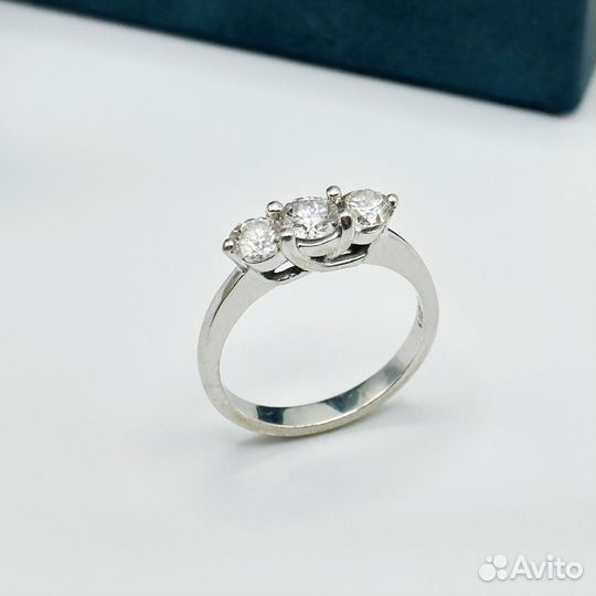 Золотое кольцо дорожка с бриллиантами 0,89ct 585