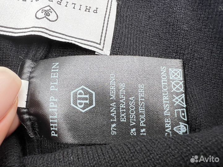 Комплект Шапка Шарф Philipp Plein новый