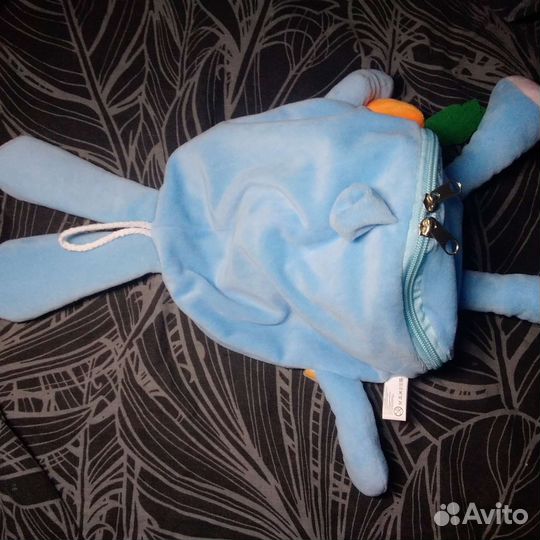 Голубой заяц, мешок с отсеком для хранения