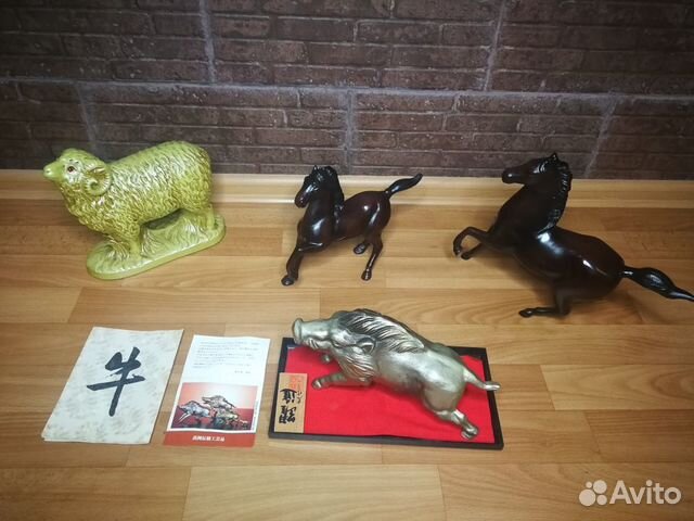 Статуэтки из чугуна и керамики. хх век