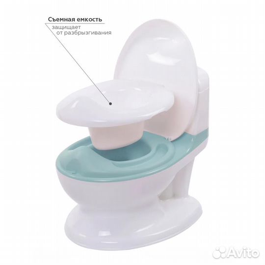 Горшок музыкальный в форме унитаза с крышкой Vippy