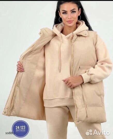 Спортивный костюм женский теплый новый