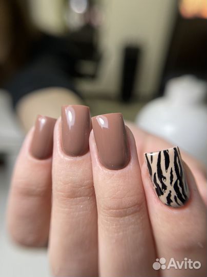 Маникюр, покрытие гель лаком, наращивание