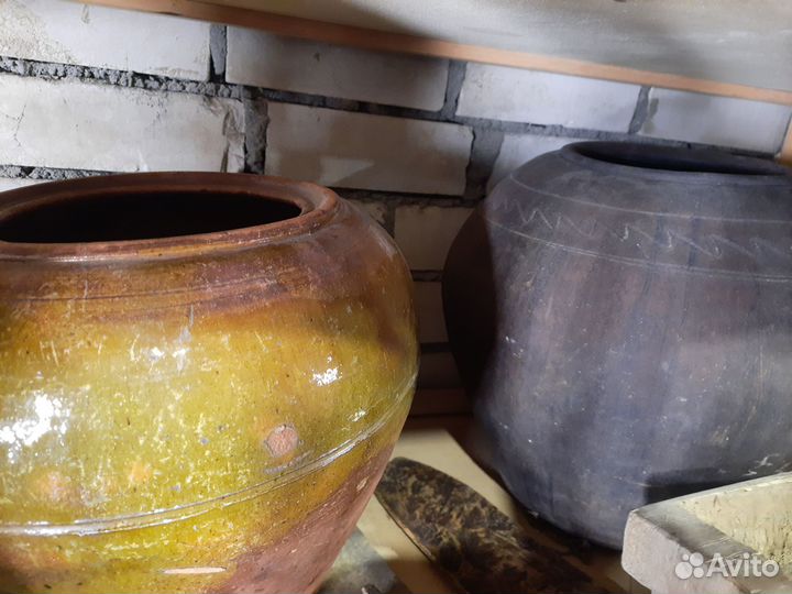 Глиняные Горшки Крынки Томяки Миски Тарелки Кувши