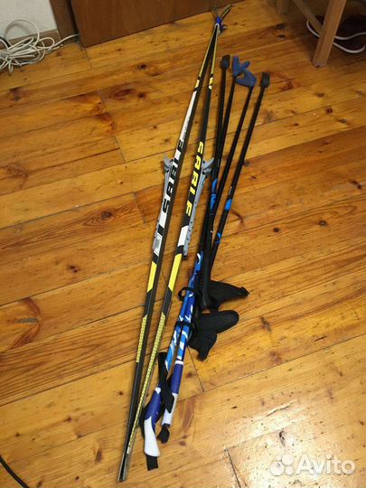 Горные лыжи детские комплект 180 см