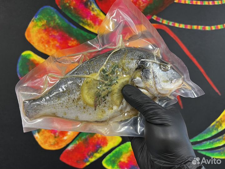 Дорадо рыба. Подготовлена к ужину