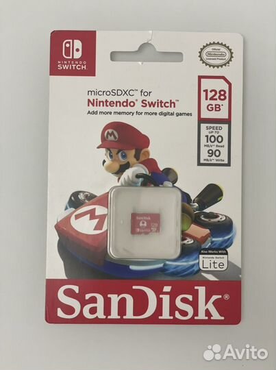 Карта памяти MicroSD SanDisk 128GB for Nintendo Sw