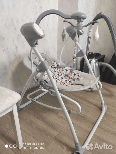 Электрокачели детские Luxmom+шезлонг 2в1