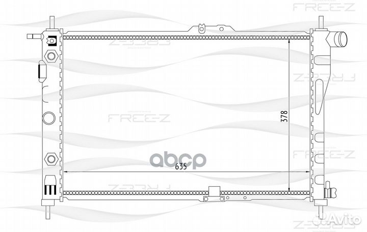 Радиатор двигателя KK0137 free-Z