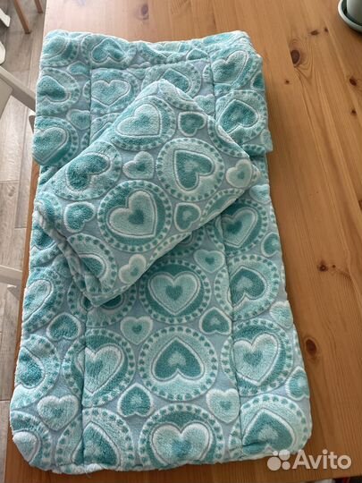 Комплект в коляску подушка матрас одеяло