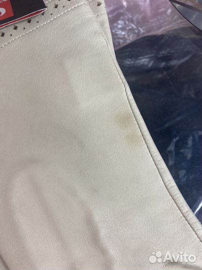 Перчатки женские кожаные